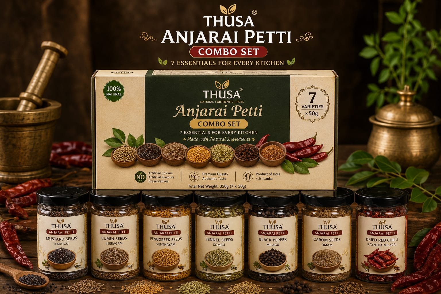 Thusa Anjarai Petti Combo Set