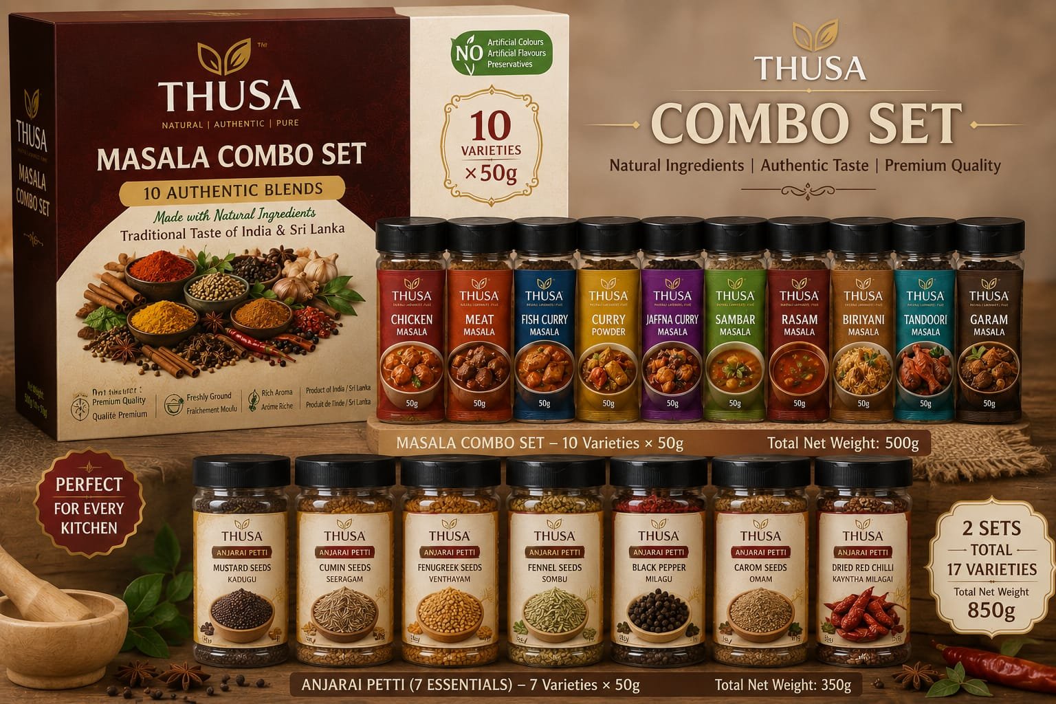 Thusa Masala Combo Set