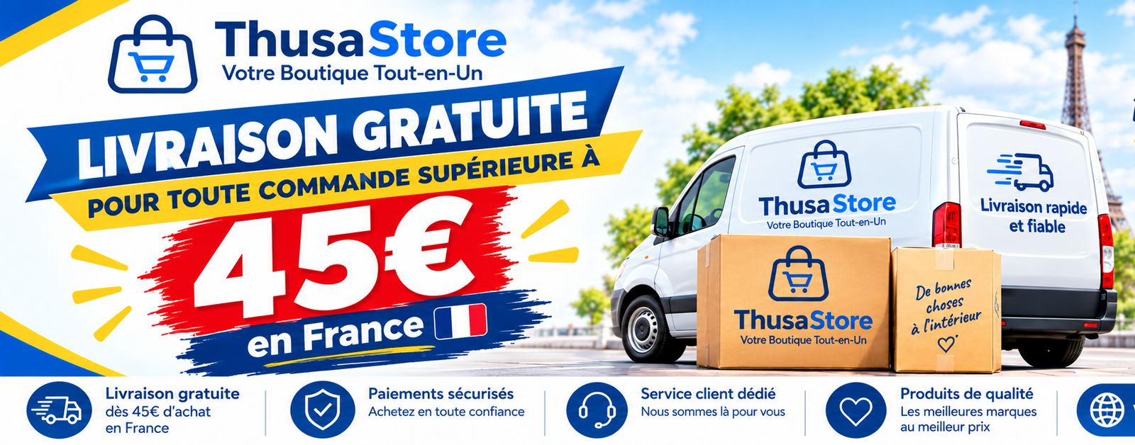ThusaStore Livraison Gratuite en France